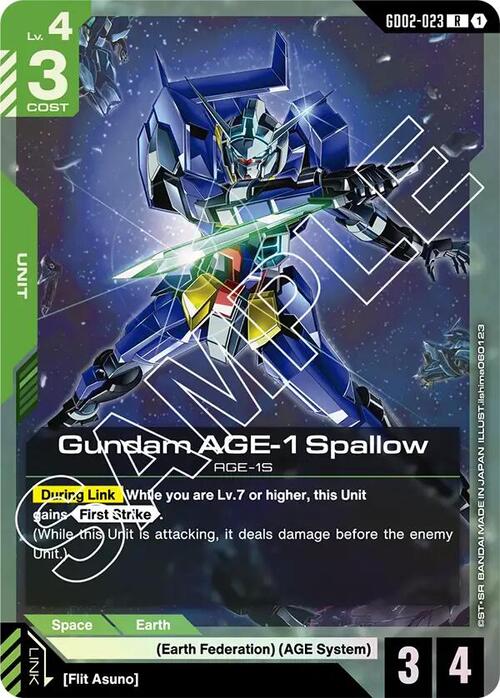 Gundam AGE-1 Spallow Frente
