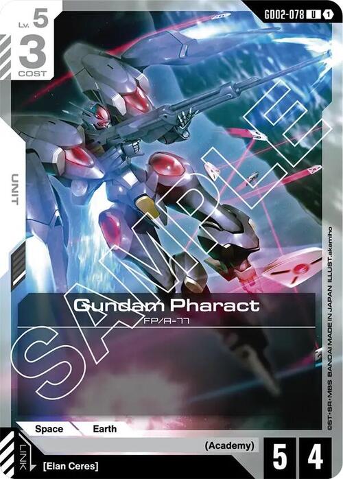 Gundam Pharact Card Front