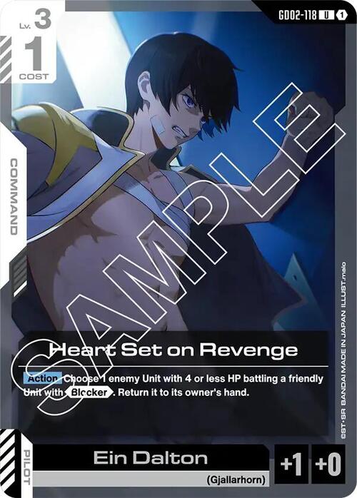 Heart Set on Revenge Card Front