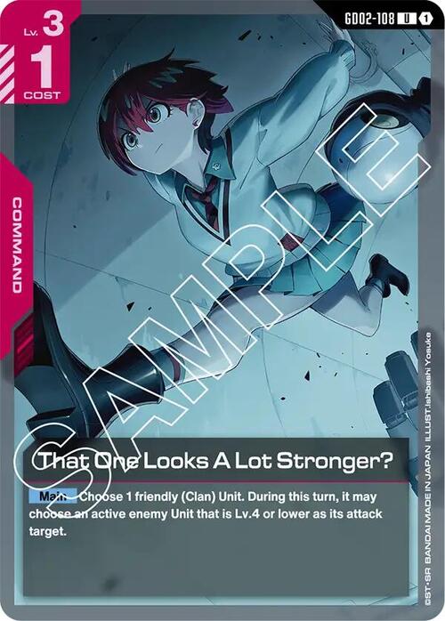 That One Looks A Lot Stronger? Card Front