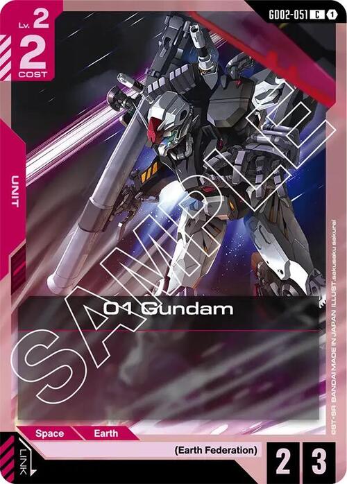 01 Gundam Card Front