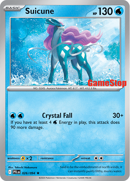 Suicune Card Front