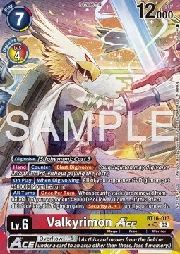 Valkyrimon Ace Card Front