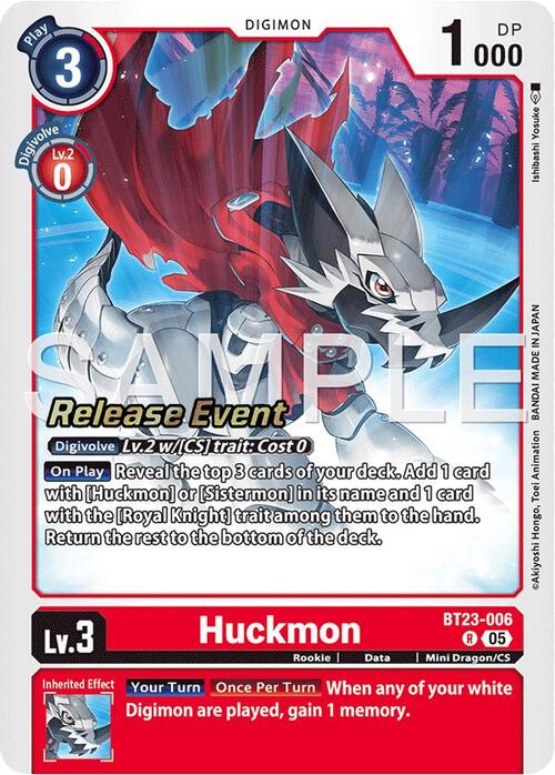 Huckmon Card Front