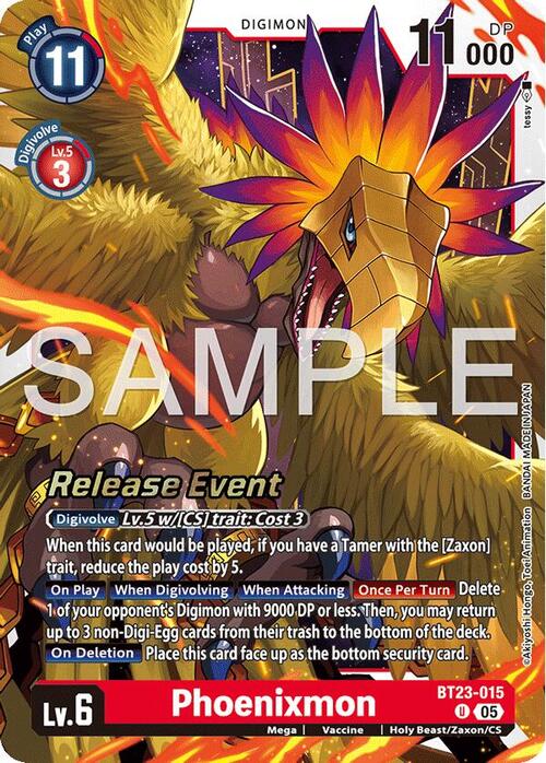 Phoenixmon Card Front