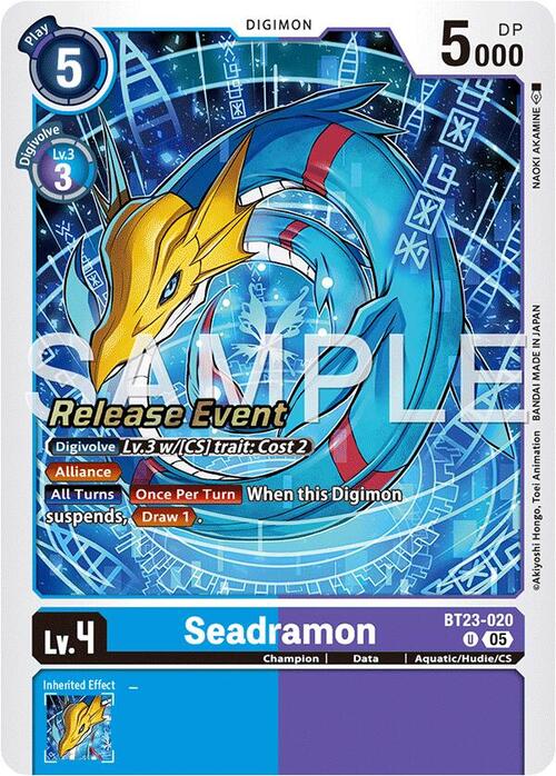 Seadramon Card Front