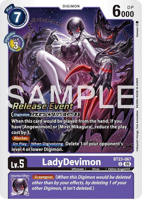 LadyDevimon Card Front