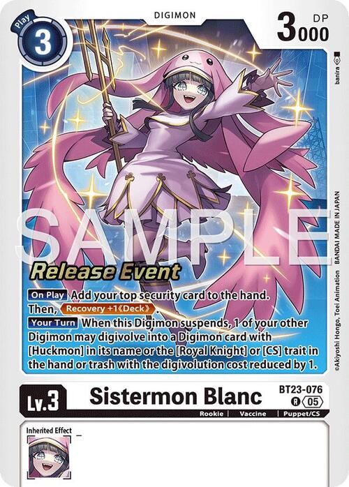 Sistermon Blanc Card Front