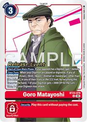 Goro Matayoshi · Pre-Release Stamped BT23-078