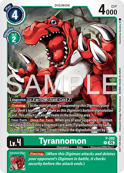 Tyrannomon Card Front