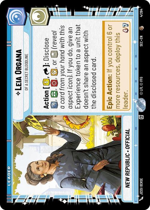 Leia Organa, Legami Di Sangue Reconditi Card Front