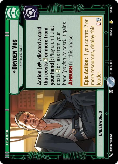 Dryden Vos - I Never Ask Twice Card Front