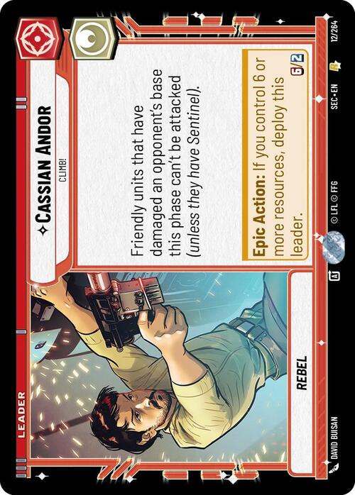 Cassian Andor - Climb! Card Front