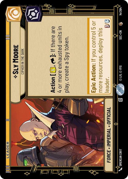 Sly Moore - Cipher in the Dark Card Front