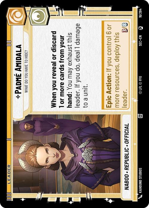 Padmé Amidala - What Do You Have to Hide? Card Front