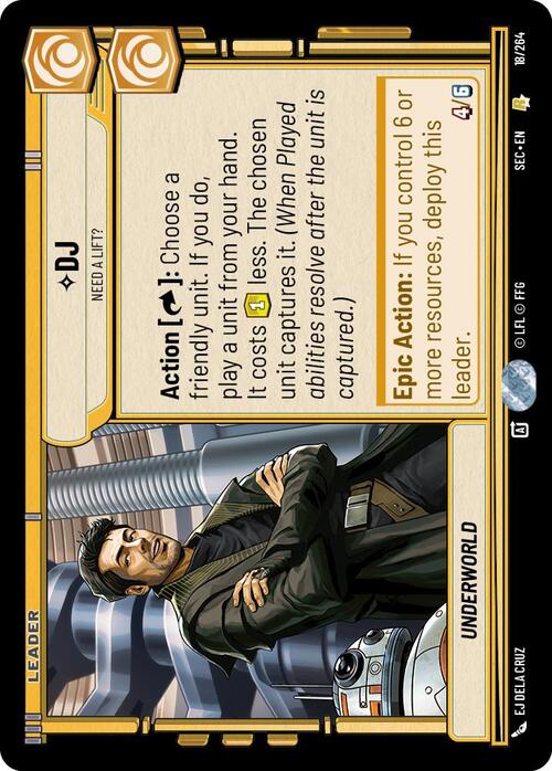 DJ - Need a Lift? Card Front