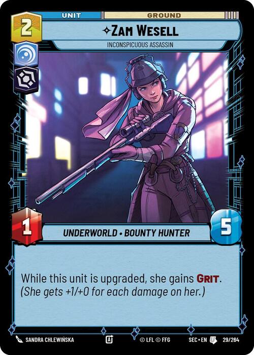 Zam Wesell - Inconspicuous Assassin Card Front