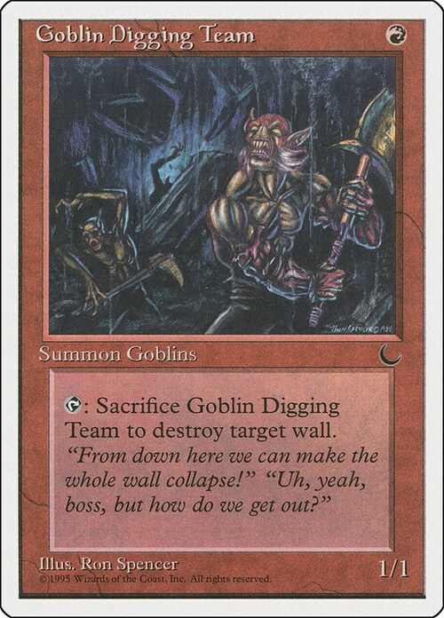 Squadra di Genieri Goblin Card Front