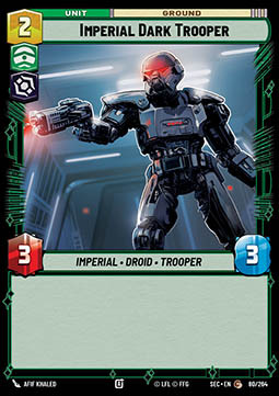 Imperial Dark Trooper Card Front