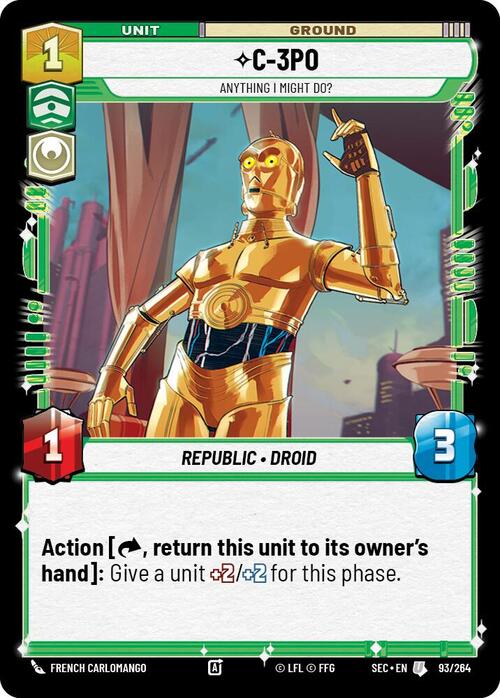C-3PO - Anything I Might Do? Card Front