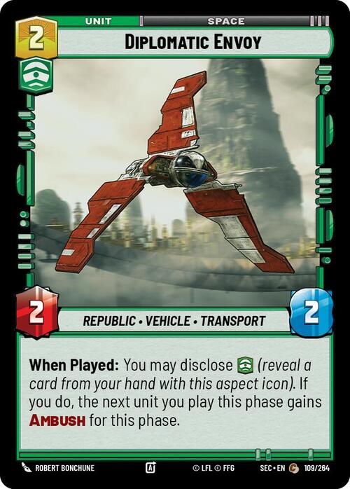 Diplomatic Envoy Card Front