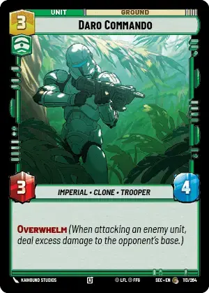 Daro Commando Card Front