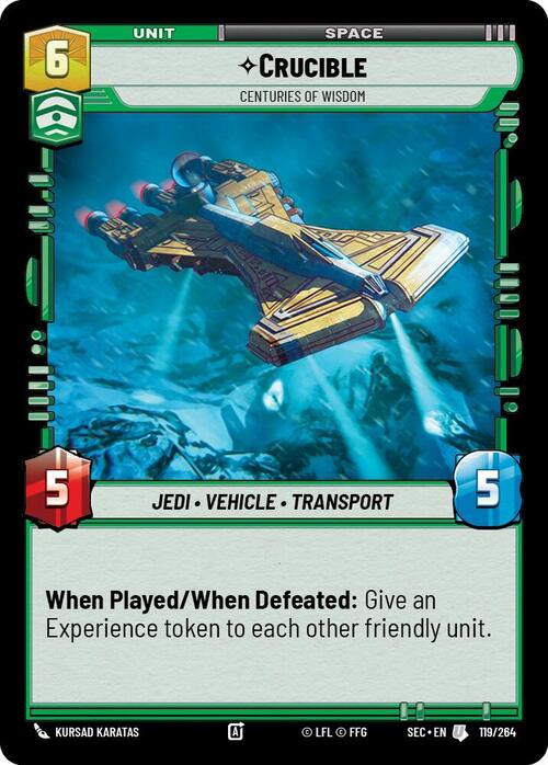 Crucible - Centuries of Wisdom Card Front