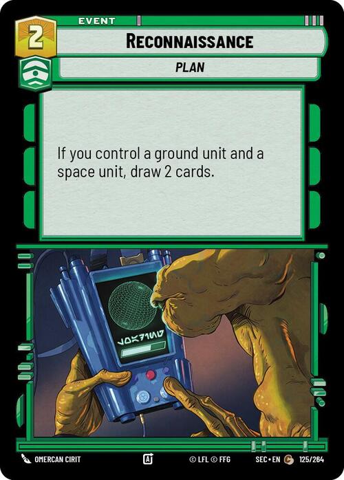 Reconnaissance Card Front