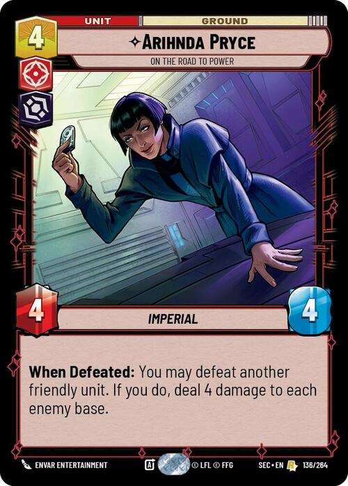 Arihnda Pryce - On the Road to Power Card Front