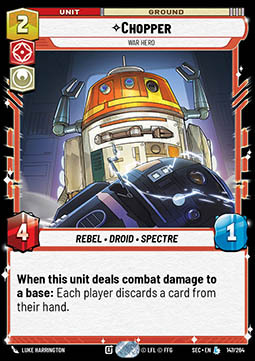 Chopper – War Hero Card Front