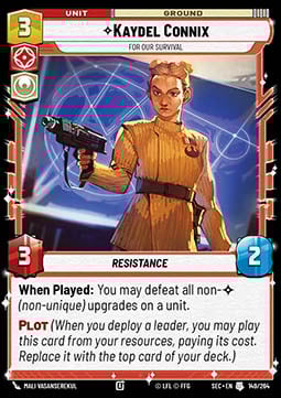 Kaydel Connix – For Our Survival Card Front