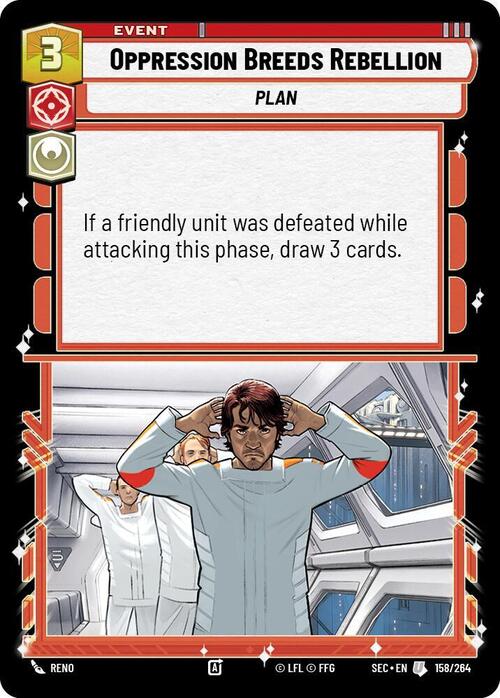 Oppression Breeds Rebellion Card Front