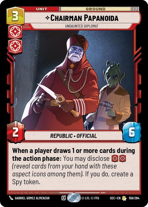 Chairman Papanoida - Undaunted Diplomat Card Front