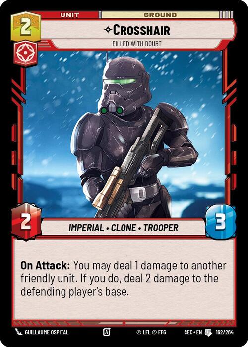 Crosshair - Filled With Doubt Card Front