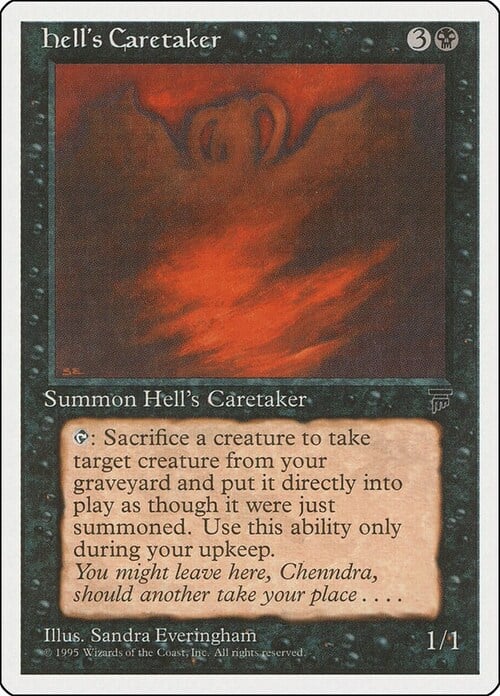 Hell's Caretaker Card Front