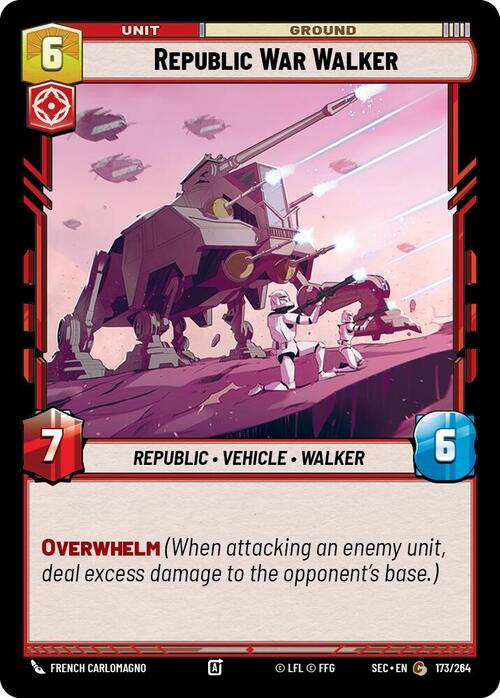 Republic War Walker Card Front