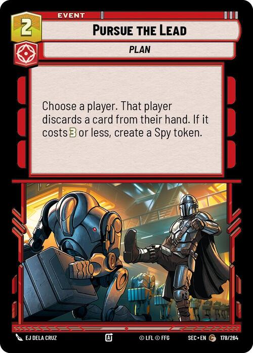 Pursue the Lead Card Front