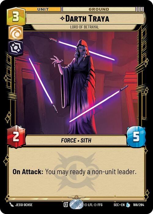 Darth Traya - Lord of Betrayal Card Front