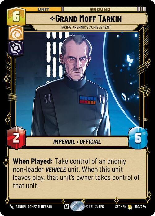 Grand Moff Tarkin - Taking Krennics Achievement Card Front