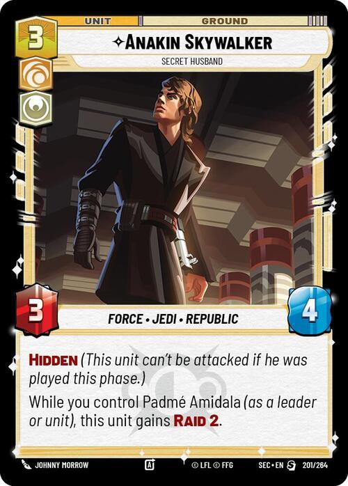Anakin Skywalker - Secret Husband Card Front