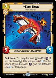 Ebon Hawk, Causa Ed Effetto