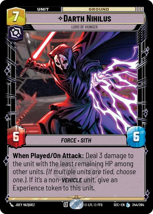 Darth Nihilus - Lord of Hunger Card Front