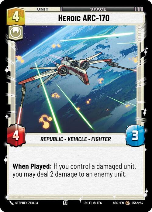 Heroic ARC-170 Card Front