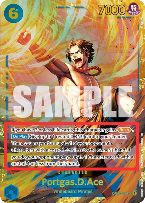 Portgas.D.Ace Card Front