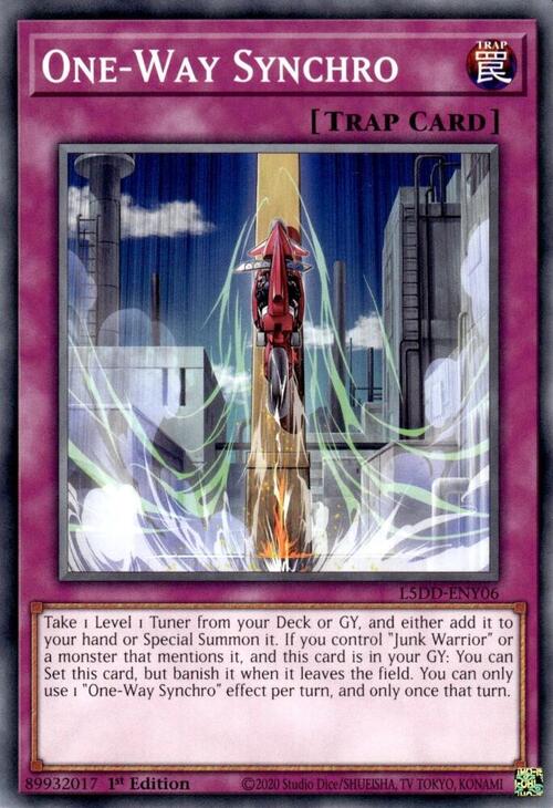 One-Way Synchro Card Front