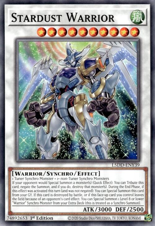Stardust Warrior Card Front