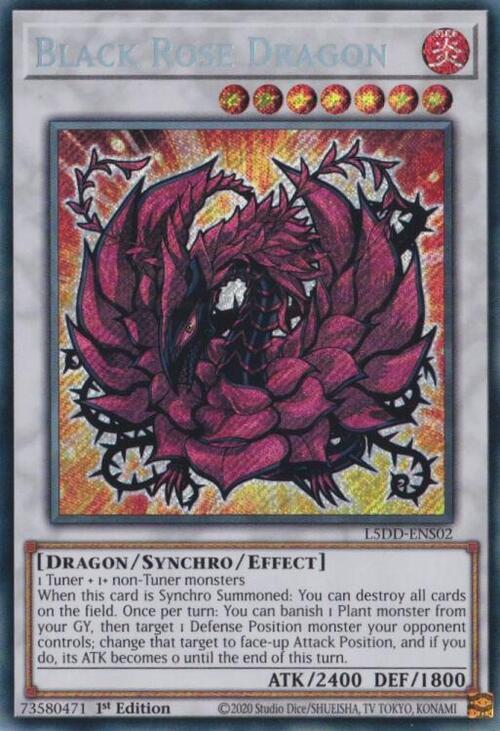 Black Rose Dragon Card Front