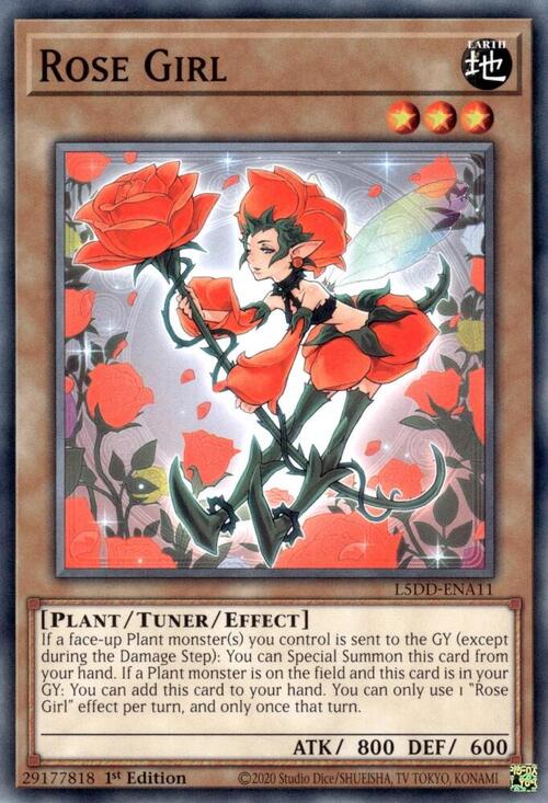 Rose Girl Card Front