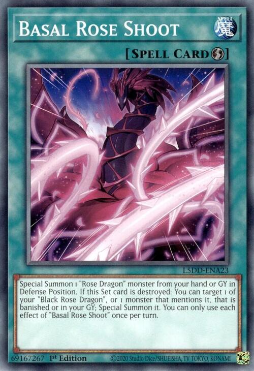 Basal Rose Shoot Card Front