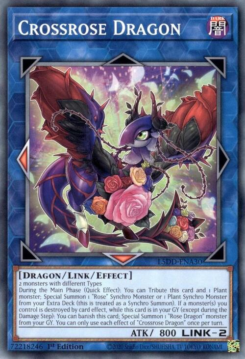 Crossrose Dragon Card Front